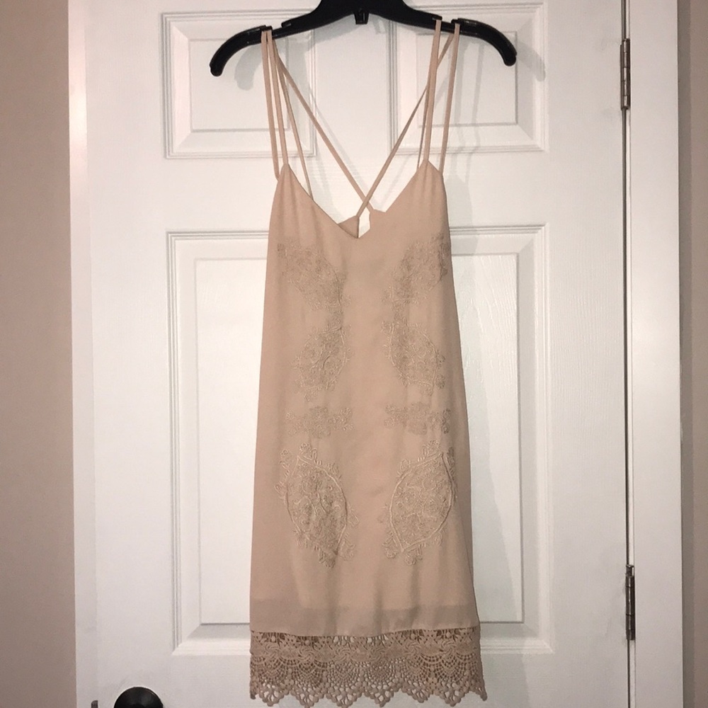 Cream shift dress